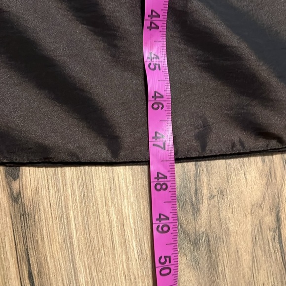 Amsale Size 8 Chocolate Brown Satin Evening Gown – Bow Waist Formal Dress - Picture 7 of 8